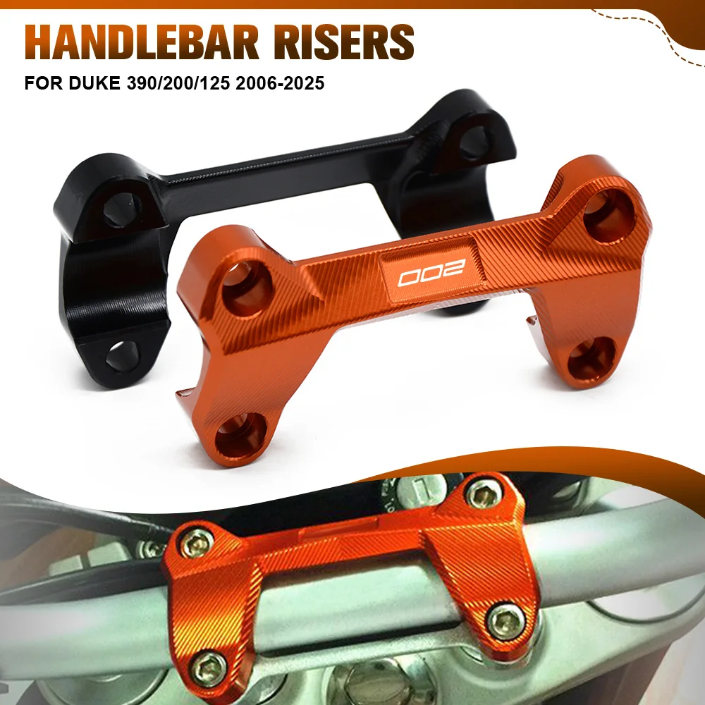 

Motorcycle Accessories Handlebar Risers Top Cover Clamp For Duke 390/200/125 2006-2015 2016-2024 2025 For Bajaj Dominar 250/400