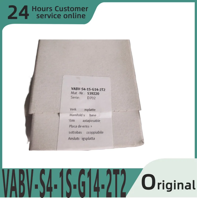 

Brand new original base VABV-S4-1S-G14-2T2 539220 VABV-S4-2S-G18-2T2 539224 VABF-S6-1-P1A6-G12 539230 VABE-S6-1R-G12 539234