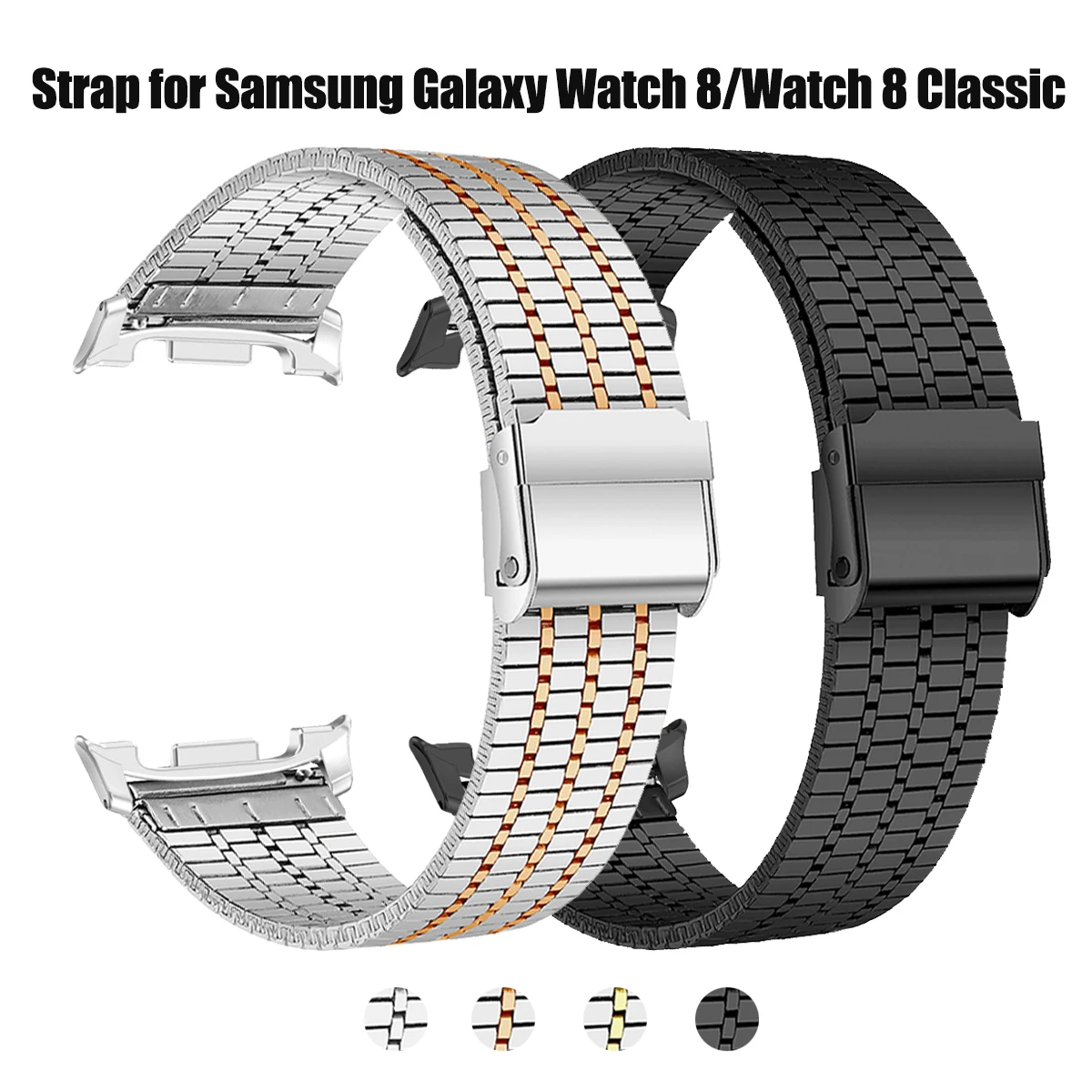 لساعة سامسونج جالاكسي 8 الكلاسيكية 46 مللي متر حزام سوار فولاذي غير قابل للصدأ كوريا لساعة 8 40 مللي متر 44 مللي متر سوار ساعة معدني استبدال سوار