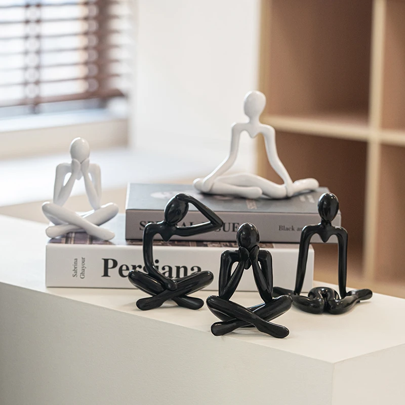 Kreative abstrakte Charakters chmuck, Kunst skulptur, sitzende Skulptur, modernes Zuhause, Wohnzimmer dekoration kleine Ornamente