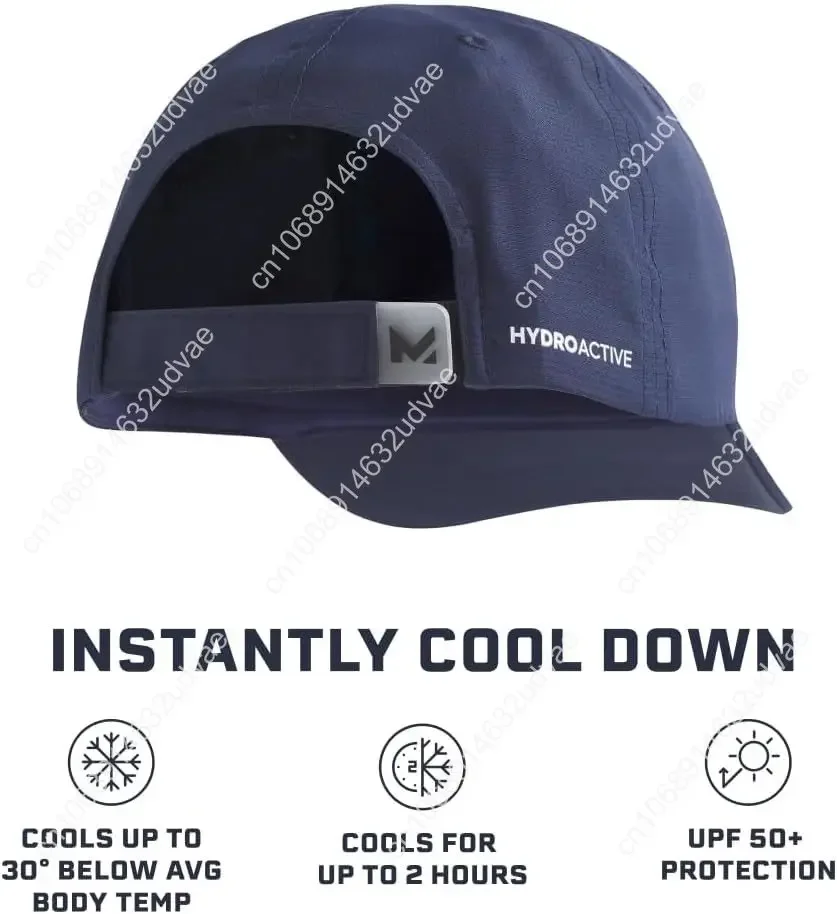 قبعة Cooling UPF Performance - قبعة مقاس واحد للجنسين للتدريبات والجولف والجري - تقنية تنشيط العرق والماء