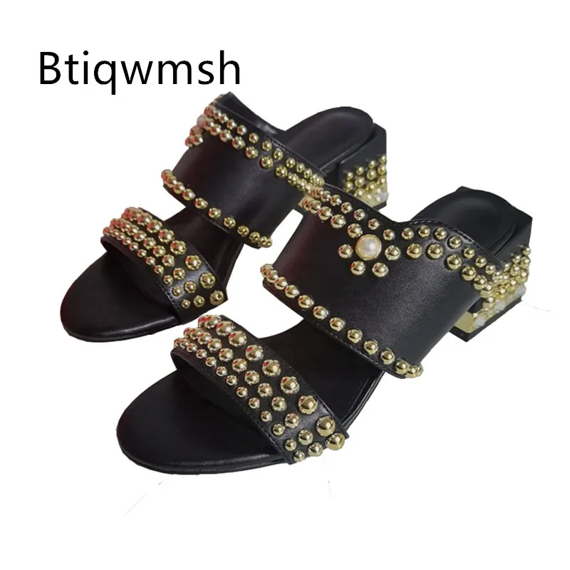 zapatillas-mueller-con-remaches-dorados-y-perlas-para-mujer-sandalias-de-gladiador-a-la-moda-con-punta-abierta-en-negro-y-marron-tacones-altos-de-cuero-autentico