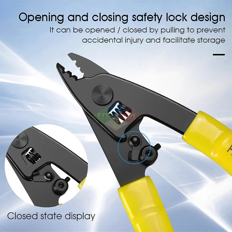 1PC 3 Hole Fiber Optic Stripping Pliers CFS-3 Pliers Miller Pliers Stripping Pliers Multifunctional Miller Pliers Hand Tools