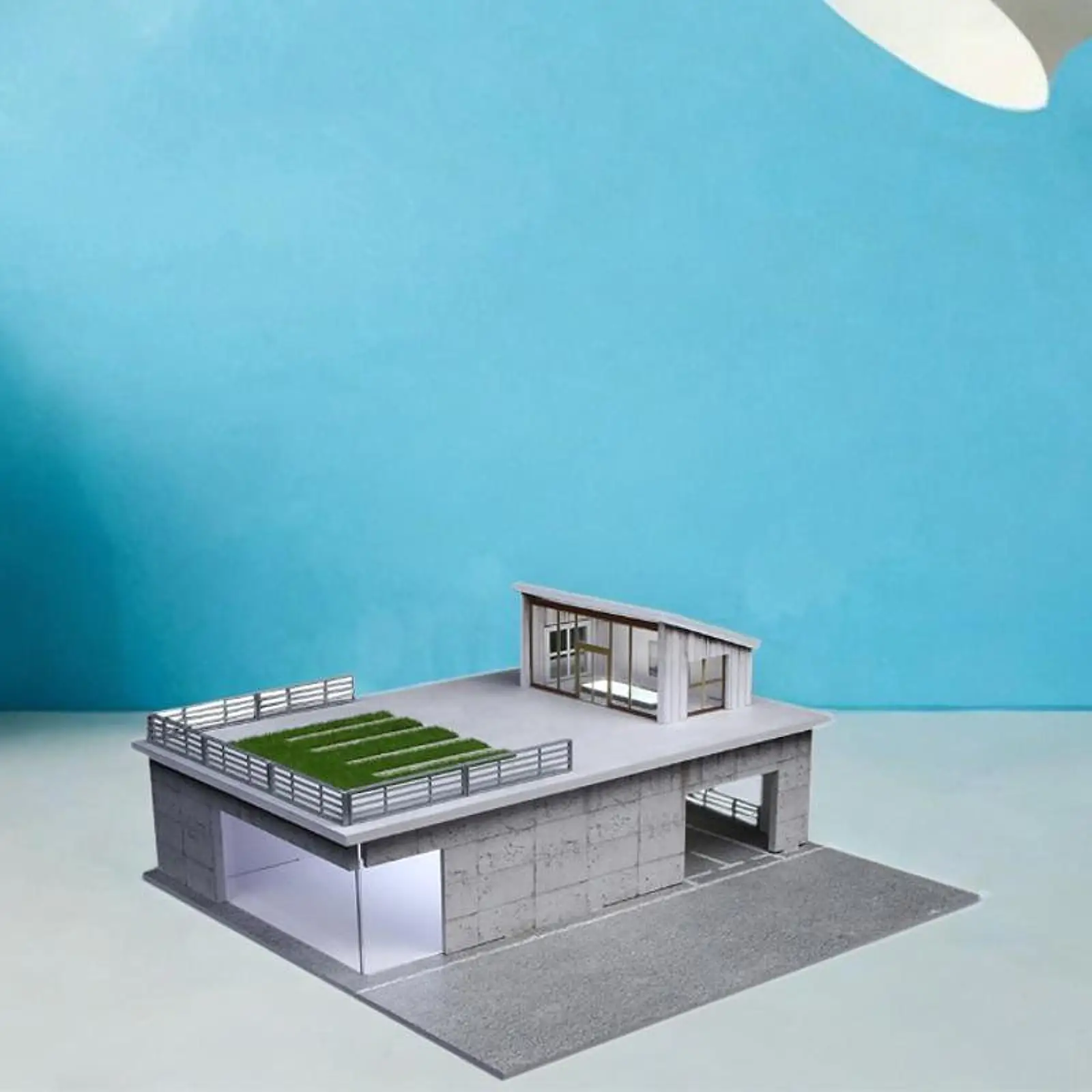 

1/64 Parking Lot Display Case,with Lights Diecast Car Garage Home Decor