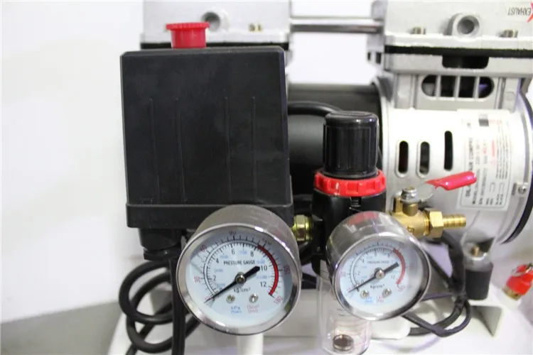 低ノイズサイレントオイルフリーエアコンプレッサーポータブル 50 リットル工業グレードの静かな低音オイルフリーエアコンプレッサー家庭用