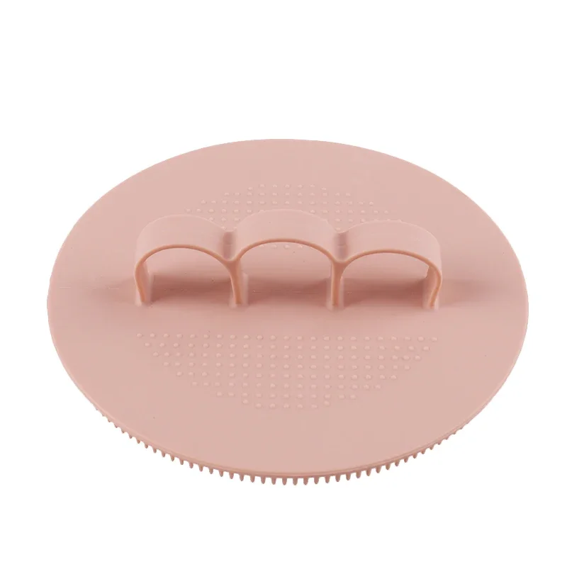 ซิลิโคน Body Scrubber ขนแปรงธรรมชาติ Skin Exfoliator Scrub ฟองน้ําอาบน้ําแปรงซิลิโคนอาบน้ําแปรง