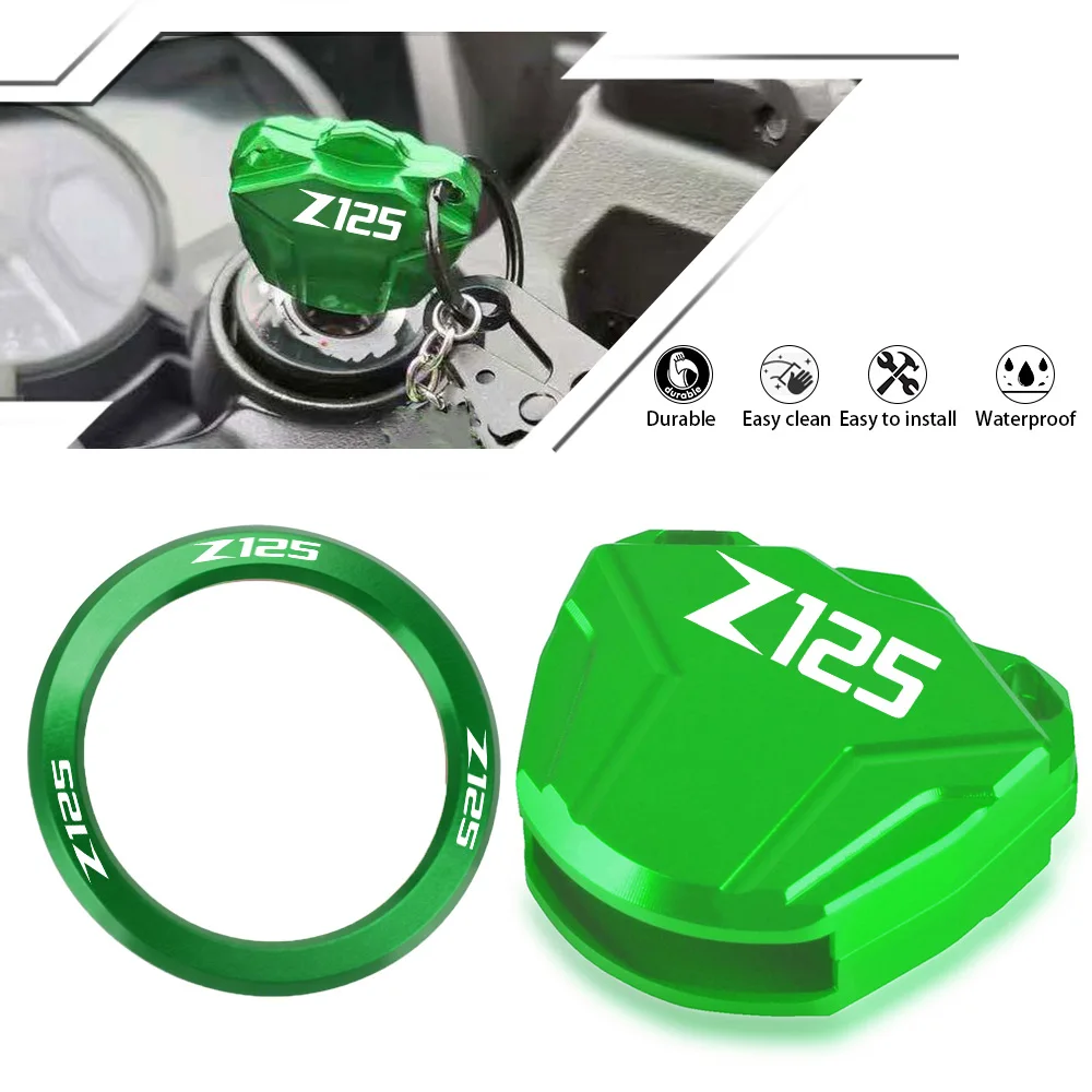 Hurcycles-Couvercle de Commutateur en Aluminium CNC, Accessoires pour Kawasaki Z125 Ninja 2022 2023-125 2016 2021 VILLE, 2019 2018