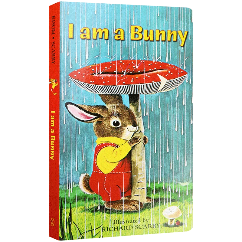 

I am a Bunny, Baby Children's books aged 1 2 3, English picture Board book, 9780375827785