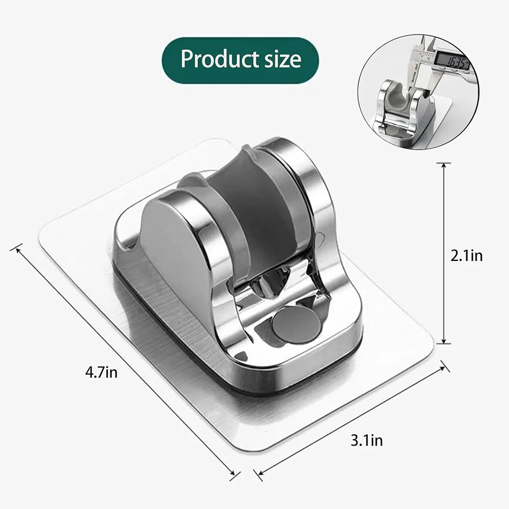 For Standard Shower Heads Thickened Shower Bracket Black Modern Design Shower Fixture For Home Space Aluminum Material