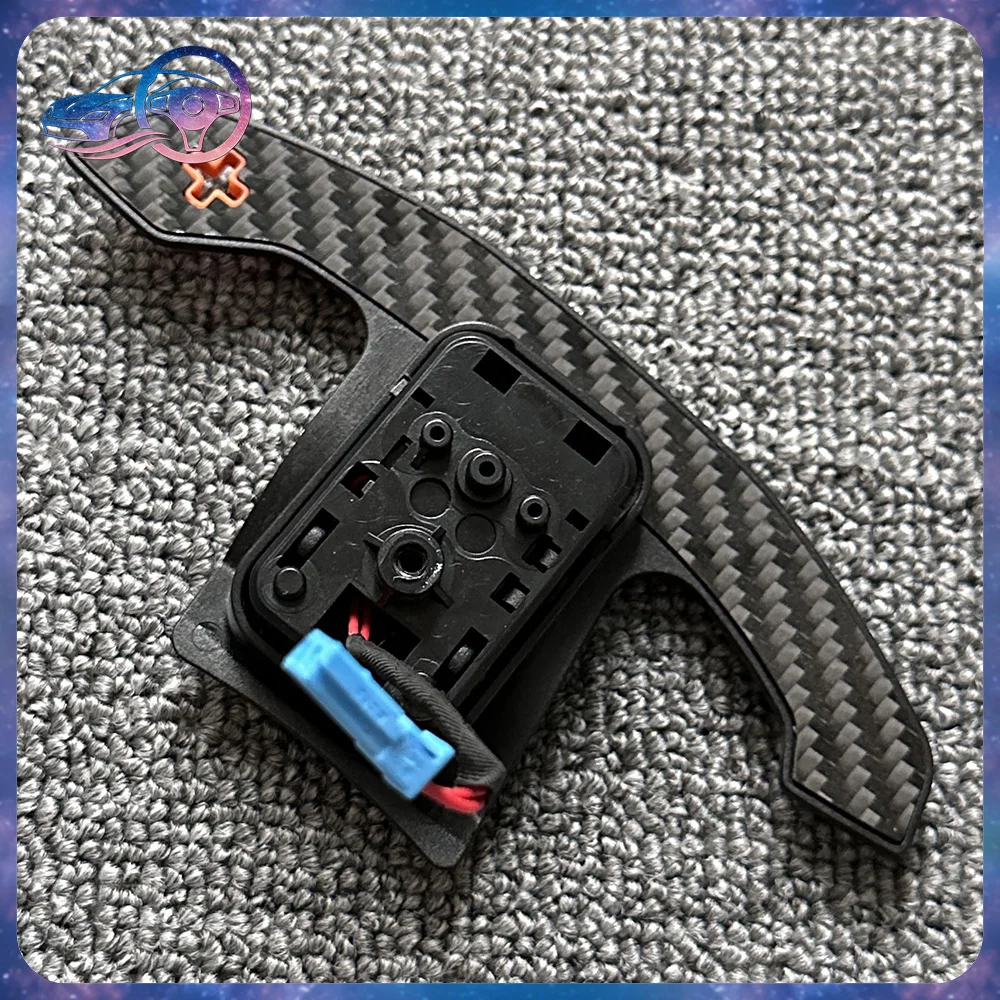Carbon Fiber Steering Wheel Paddle Shifters for BMW 3 Series 5 Series G20 G30 F30 F35 Orange Large Gear Shift Extension - view 5