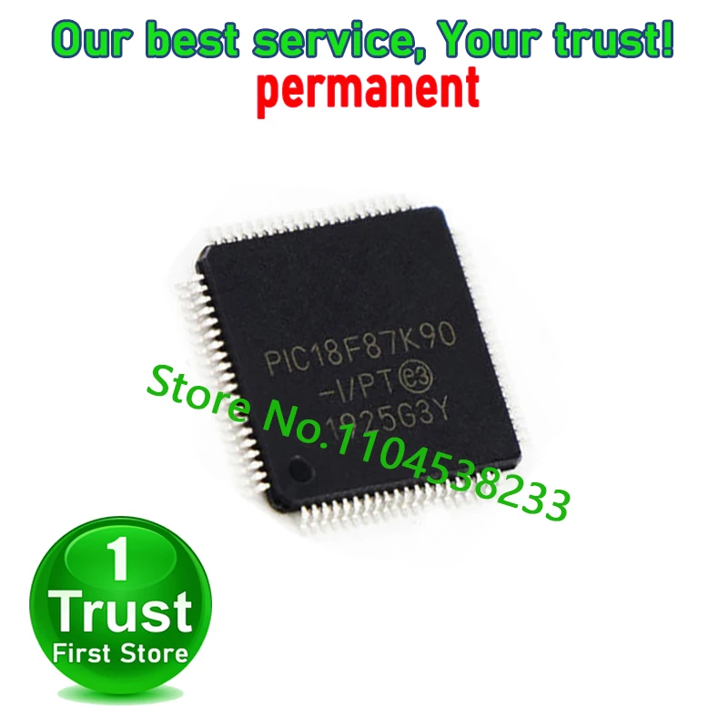 

5PCS/LOT PIC18F87K90-I/PT PIC18F87K22-I/PT PIC18F8520-I/PT QFP80