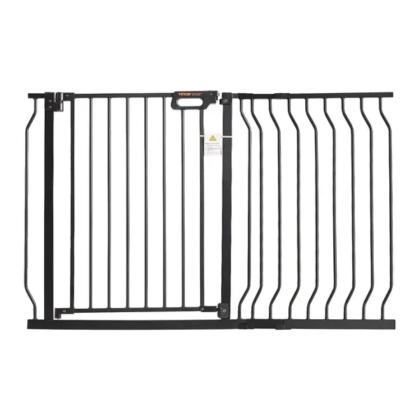

Baby Gate 29.5'-48.4' Extra Wide, 30' High, Black Pet & Child Safety Gate with Pressure & Wall Mount Kits
