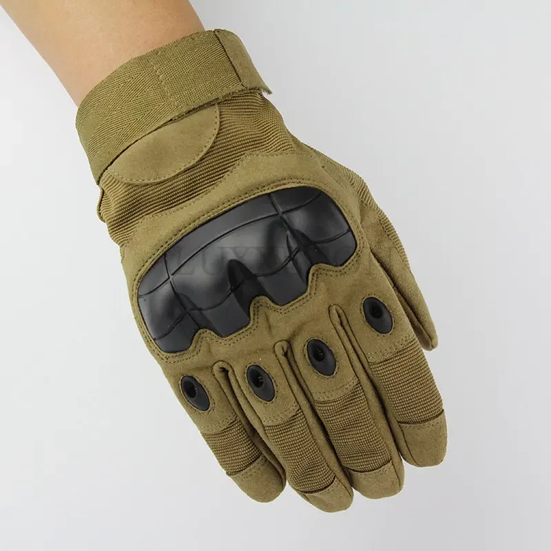 Touch screen tactical gloves Men\'s and women\'s color ball air gun combat motorcycle hard joint all finger military gloves