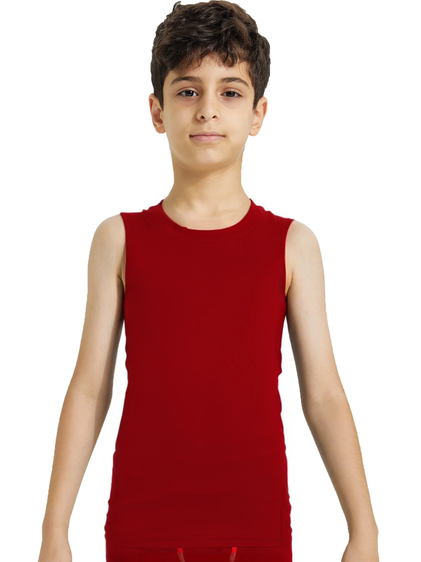 

Boy's Compression Sleeveless Shirt Soccer Training Kids Tank Top Undershirts