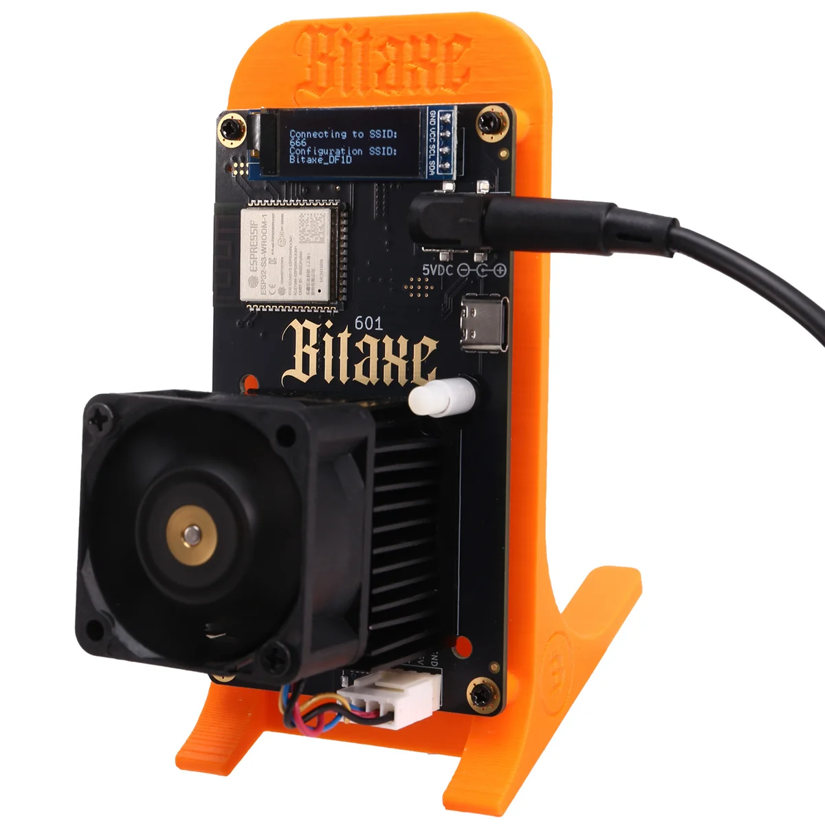 BABQ Bitaxe Gamma 601 Solo Miner 1.2TH/S BM1370 Asic Chip 18W From Antminer S21 Pro Bitcoin BTC Miner Wth Bracket EU Plug