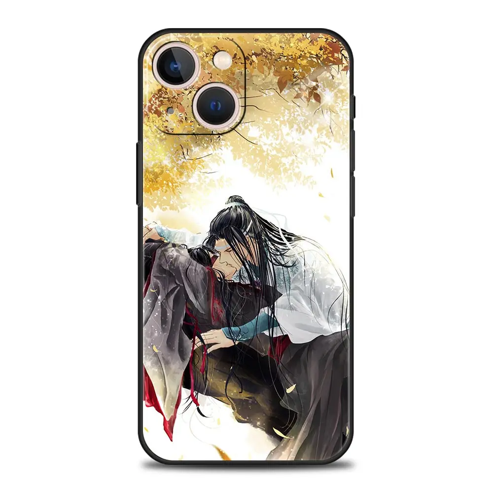 MDZS Anime Mo Dao Zu Shi Wei Wuxian Luxury Soft Phone Case For iPhone 13 15 14 12 11 Pro MAX XR X SE XS 7 8 Plus Full Cover