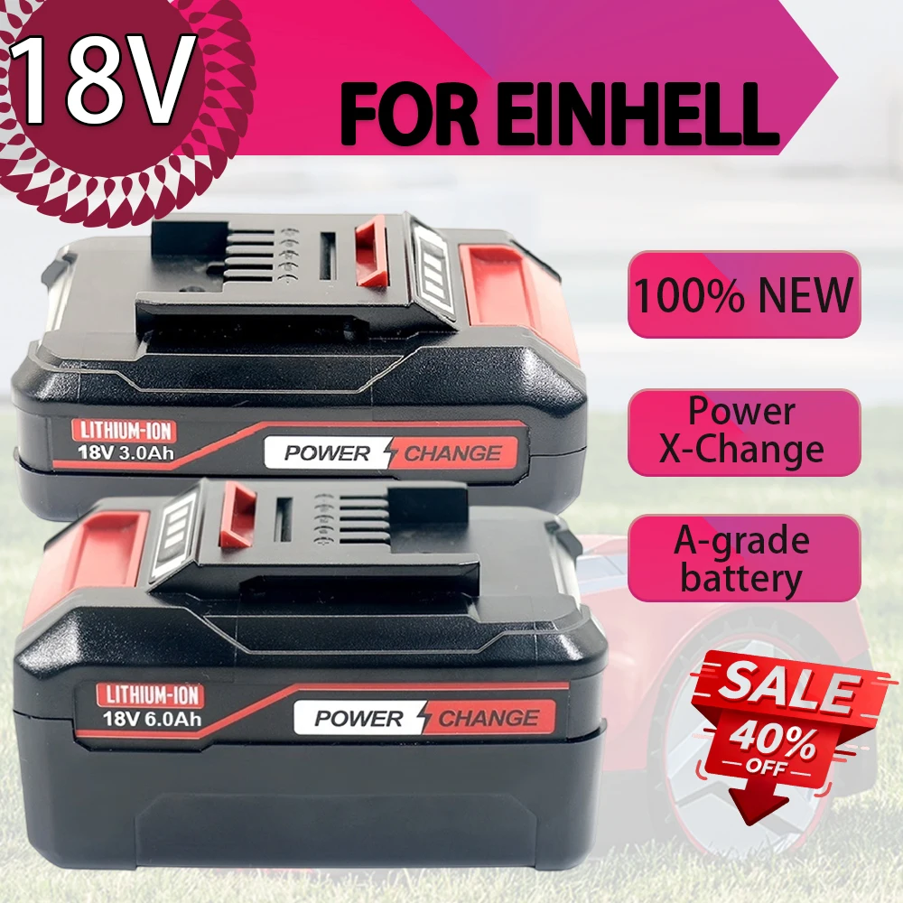 

18 В 1,5-6 Ач для EINHELL PX-BAT4 4511396 4511437 TE18, литиевая батарея 18 В для Power X-change System и инструментов EIN18C2, 1,5-6,0 Ач