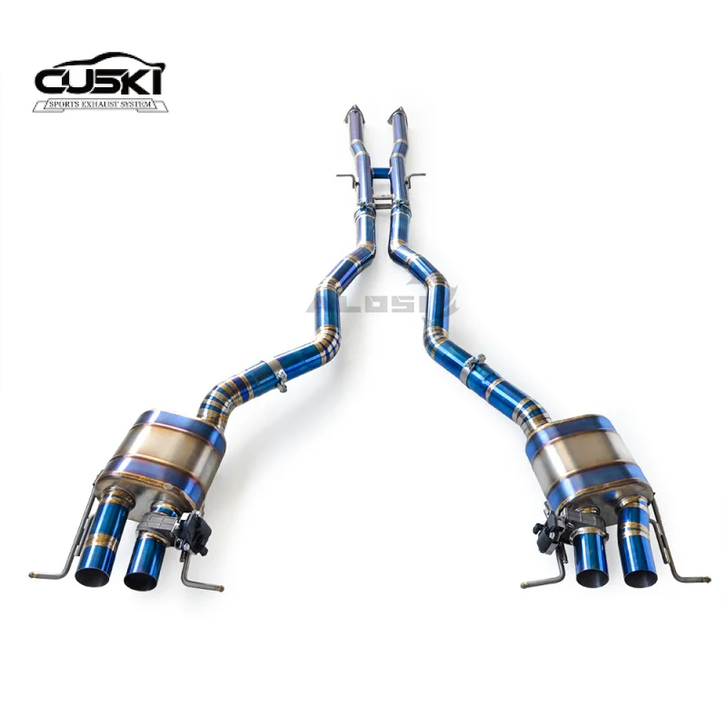 

Титановый глушитель для Bentley Flying Spur 6.0T 2005-2013 с клапаном выхлопной системы, задняя часть выхлопа, модернизация мощности выхлопной системы автомобиля