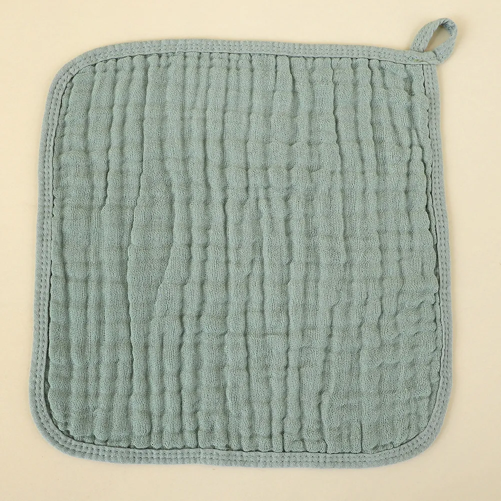 6Pcs Baby Burp Cloths Soft Absorbent Muslin Cotton Washcloths Newborn Drool Bibs Baby Feeding Towels Burp Washcloths
