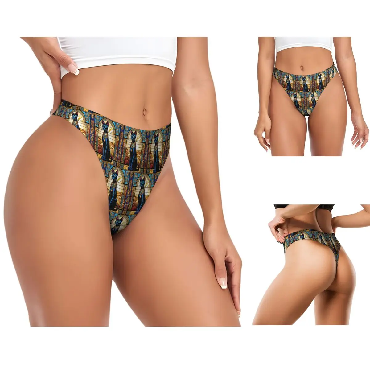 gato-egipcio-personalizado-calcinhas-g-string-respiraveis-para-mulheres-thongs-confortaveis
