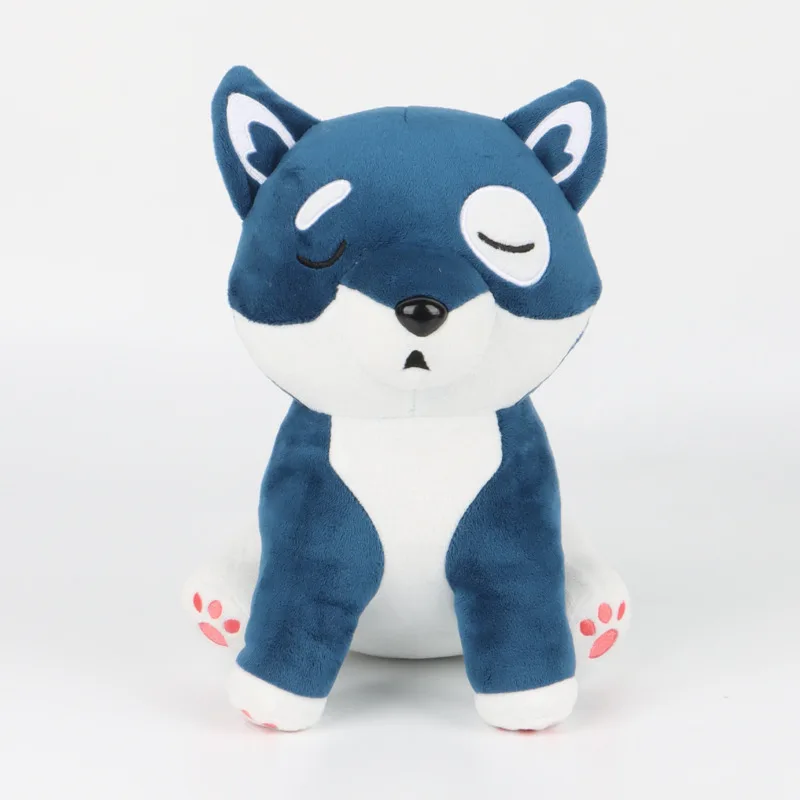 

New Blue Sitting Dog Plush Doll Toy 27cm Cartoon Cute Soft Chopper Plush Doll Toy For Kid Gift