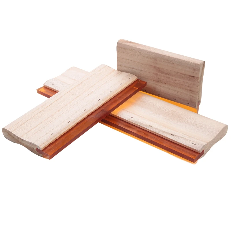 3 Pcs Silk Screen Printing Squeegee Ink Scaper Scratch Board Tools 16Cm 24Cm 33Cm