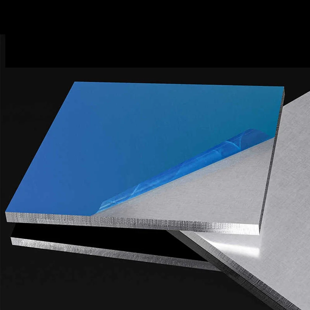 1Pcs Thickness 3mm 4mm 5mm 6mm 8mm 10mm Width 100mm~500mm Aluminum Flat Plate DIY Frame Metal Aluminum Metal 1060 6061 Sheet