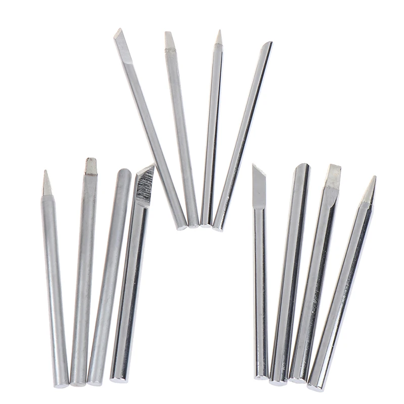 4pcs Soldering Iron Tip 30w 40w 60w For External Heat Soldering Irons Copper Head Replaceable Welding Tips