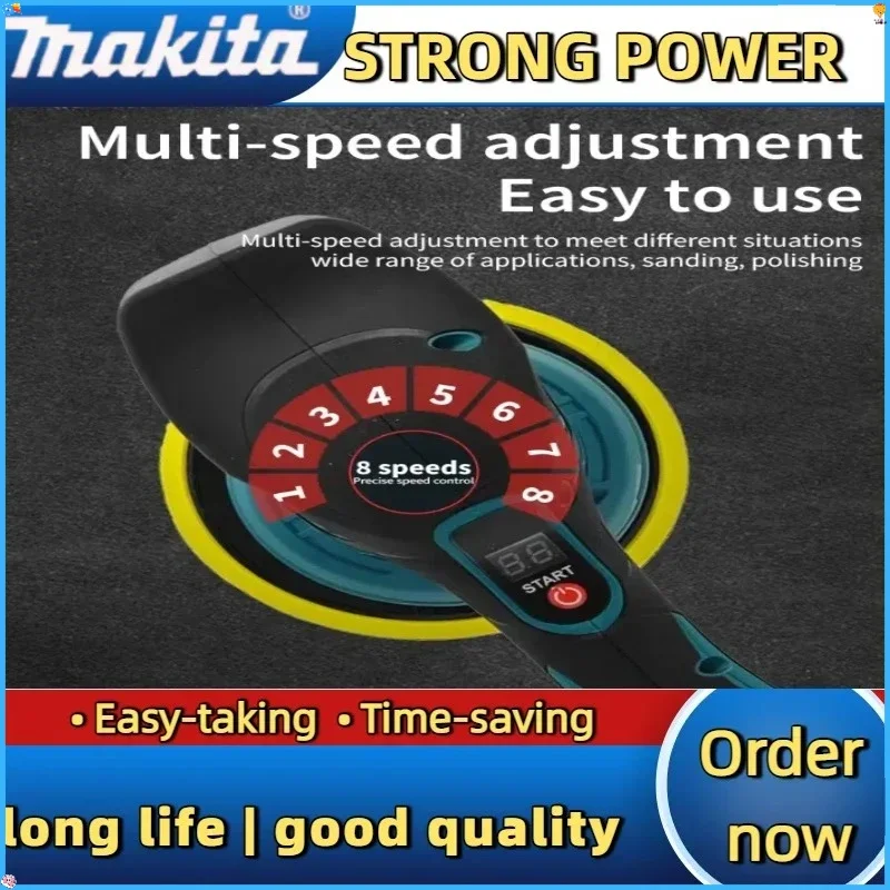 

Makita 18 В-20 В аккумулятор беспроводной 8 передач автомобильный полировщик машина электрический вощение ремонт беспроводной полировальный полировщик