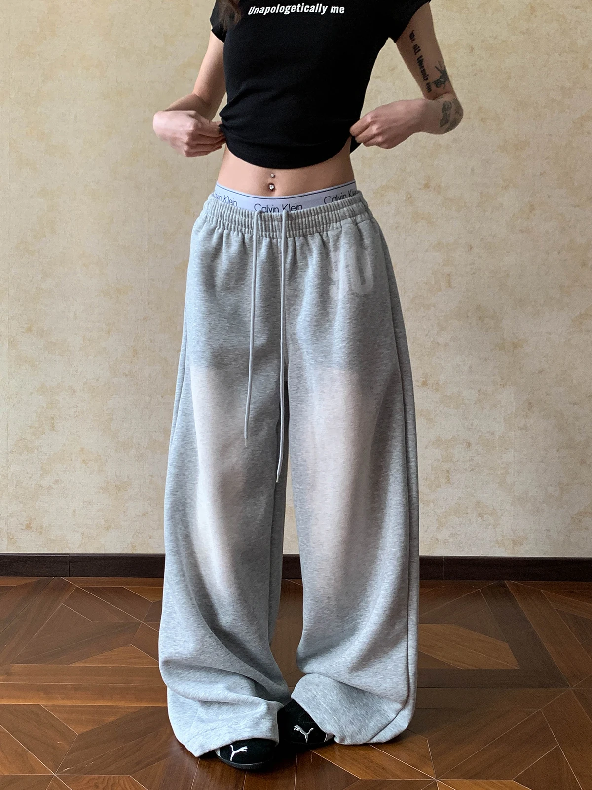 

Женские свободные повседневные брюки Aket American Sle Waed с градиентным принтом, удобные хлопковые спортивные штаны на шнурке