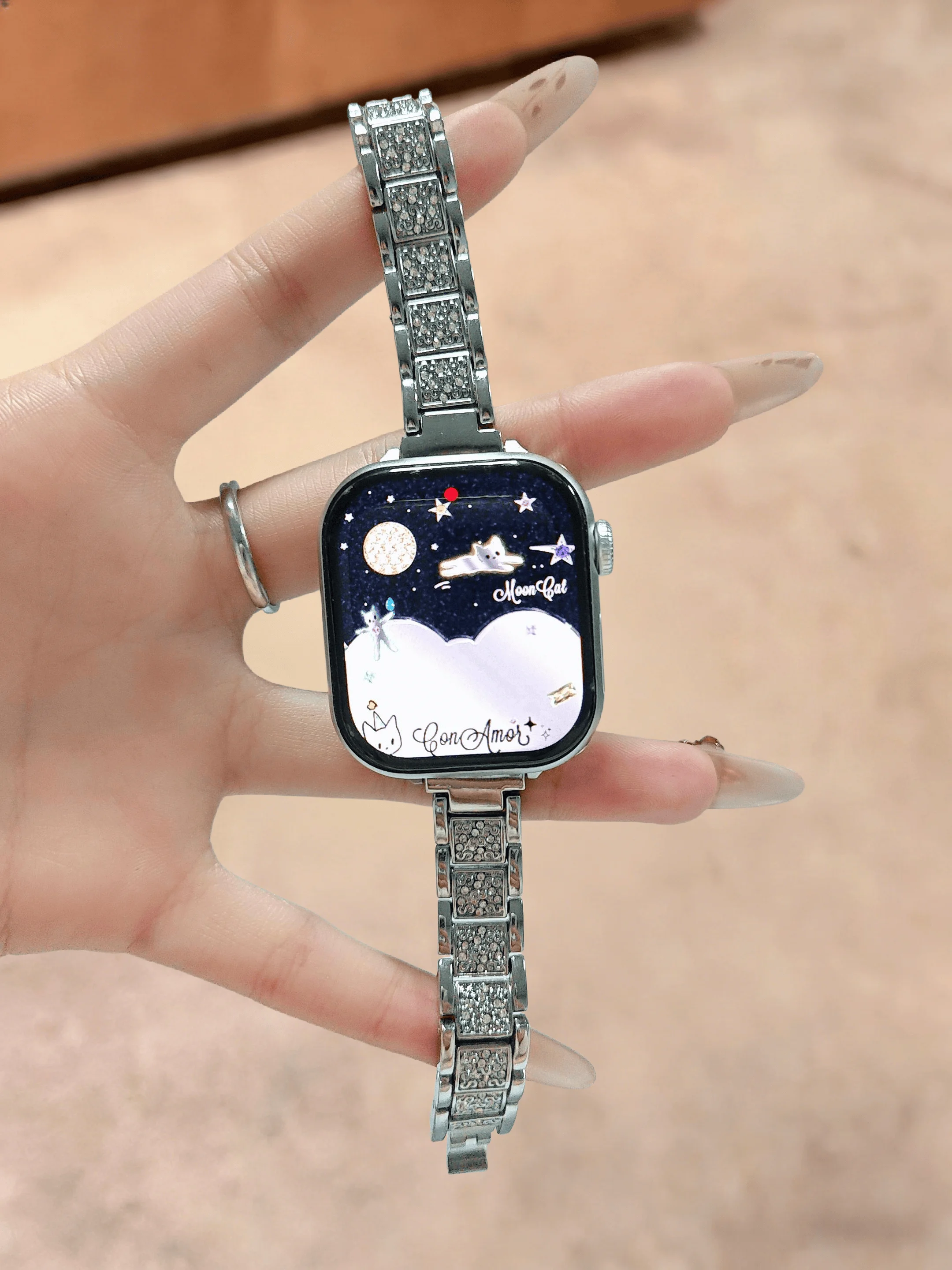 

Простой и роскошный ремешок, совместимый с ремешками iWatch 38 мм, 40 мм, 41 мм, 42 мм, 44 мм, 45 мм, 49 мм, модный ремешок ручной работы.