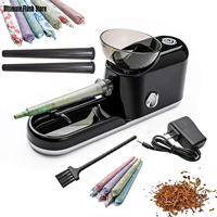 Electric Cones Rolling Machine Automatic Loader Portable Pre Rolled Cones Filling Tobacco Smoking King Size 65MM 80MM Injector