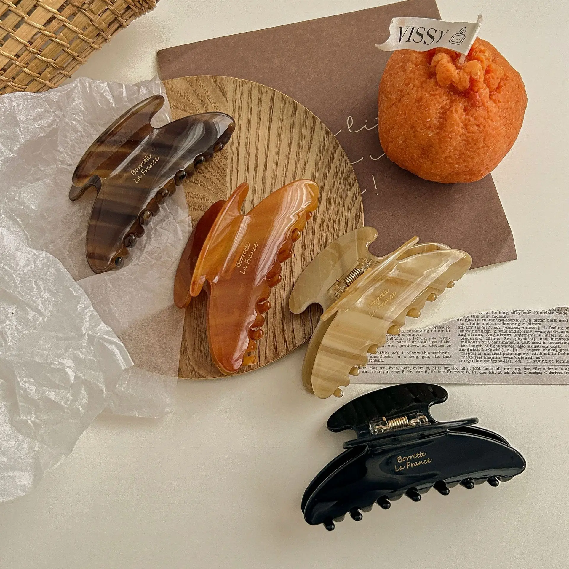 Рисунок 3 - Новые ретро корейские ацетатные заколки для волос