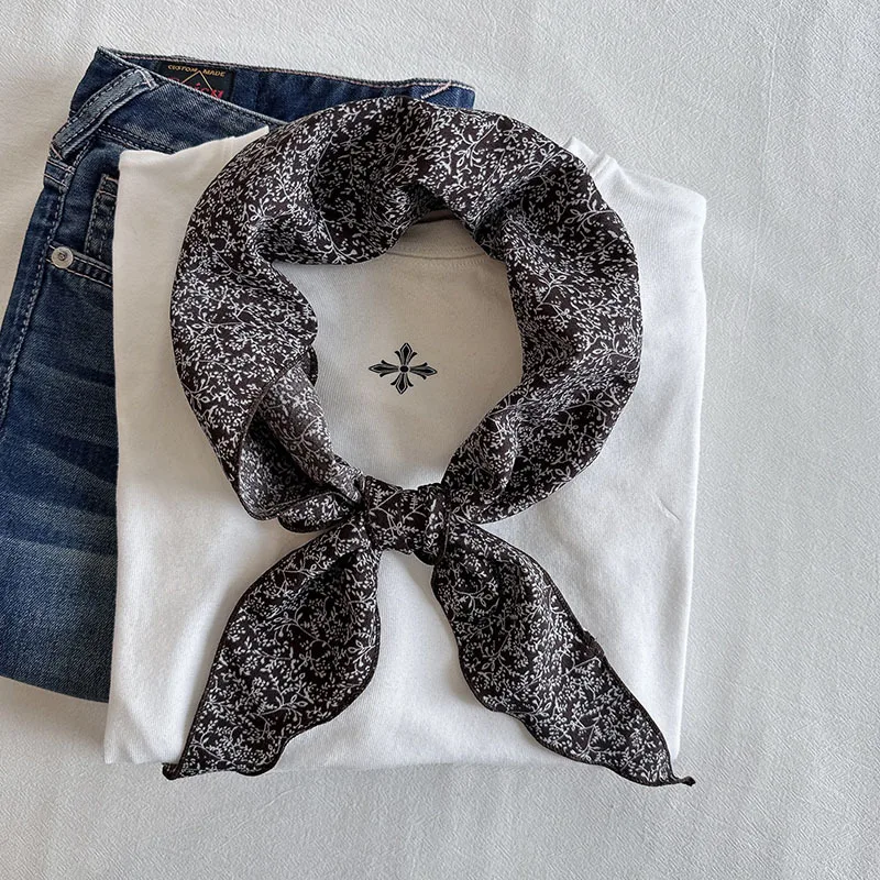 

Хлопковый шарф в мелкую клетку в японском стиле, дышащий, для женщин, мягкий и приятный для кожи, подходит для любого случая.