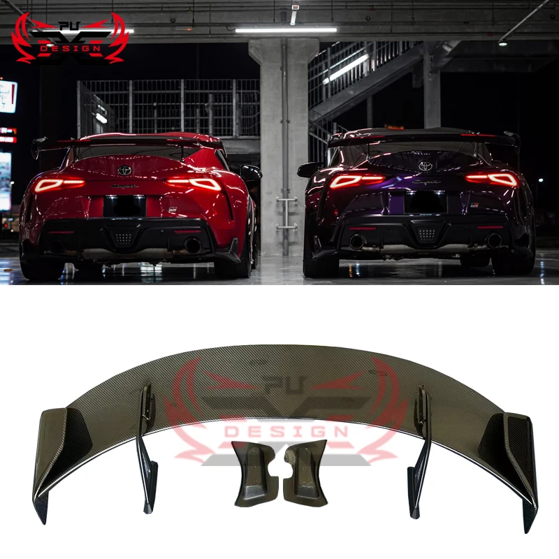 Swan Neck Spoiler Wing ADR Style Wing Dry Carbon Fiber For Toyota Supra A90 A91 MK5 Body Kit