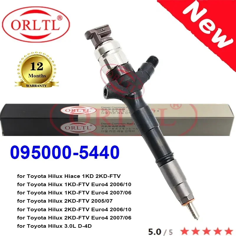 

Форсунка Common Rail дизельная 095000-5440 (0950005440, 095000 5440) для Toyota Hiace Hilux 1KD 2KD (аналог 095000-5442, 9709500-544)