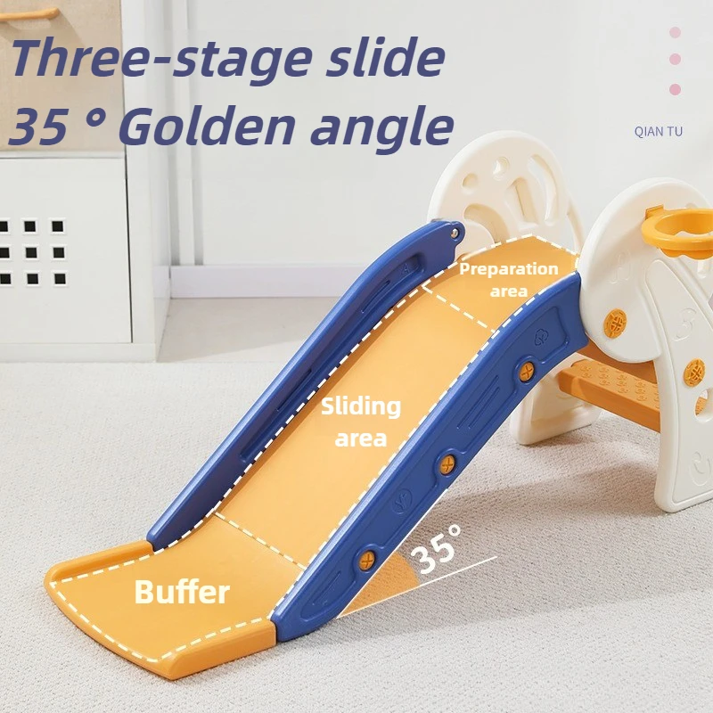 Zjeżdżalnia dla niemowląt, zabawka do zabawy w pomieszczeniach, kombinacja zabawek, zjeżdżalnia do salonu, odłączana, bezpieczna zabawka sportowa dla dzieci w wieku od 1 do 2 lat