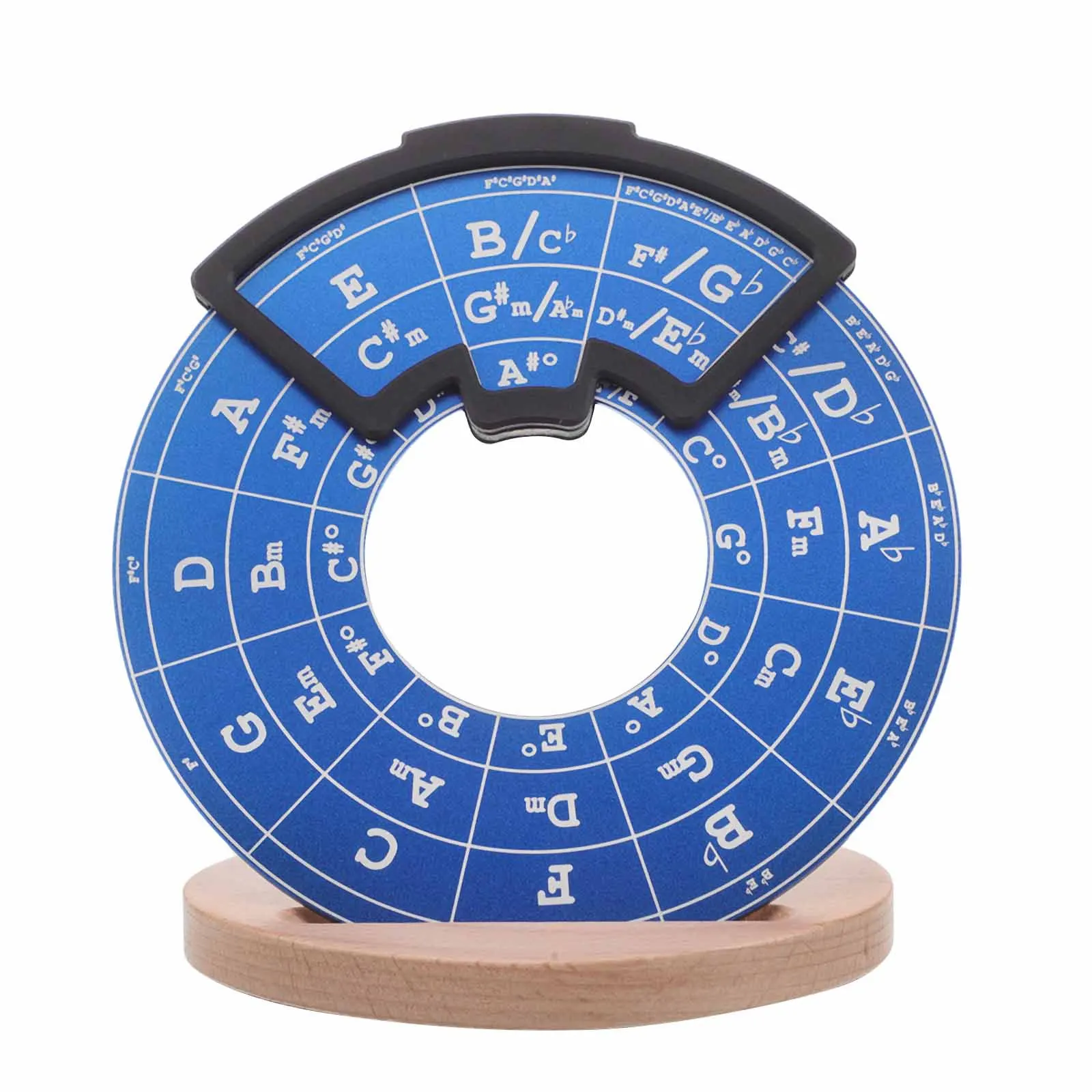 

Guitar Theory Wheel Tool Circle Of Fifths Music Trainer Chord Chart Practice Aid For Beginners Advanced Players - Portable