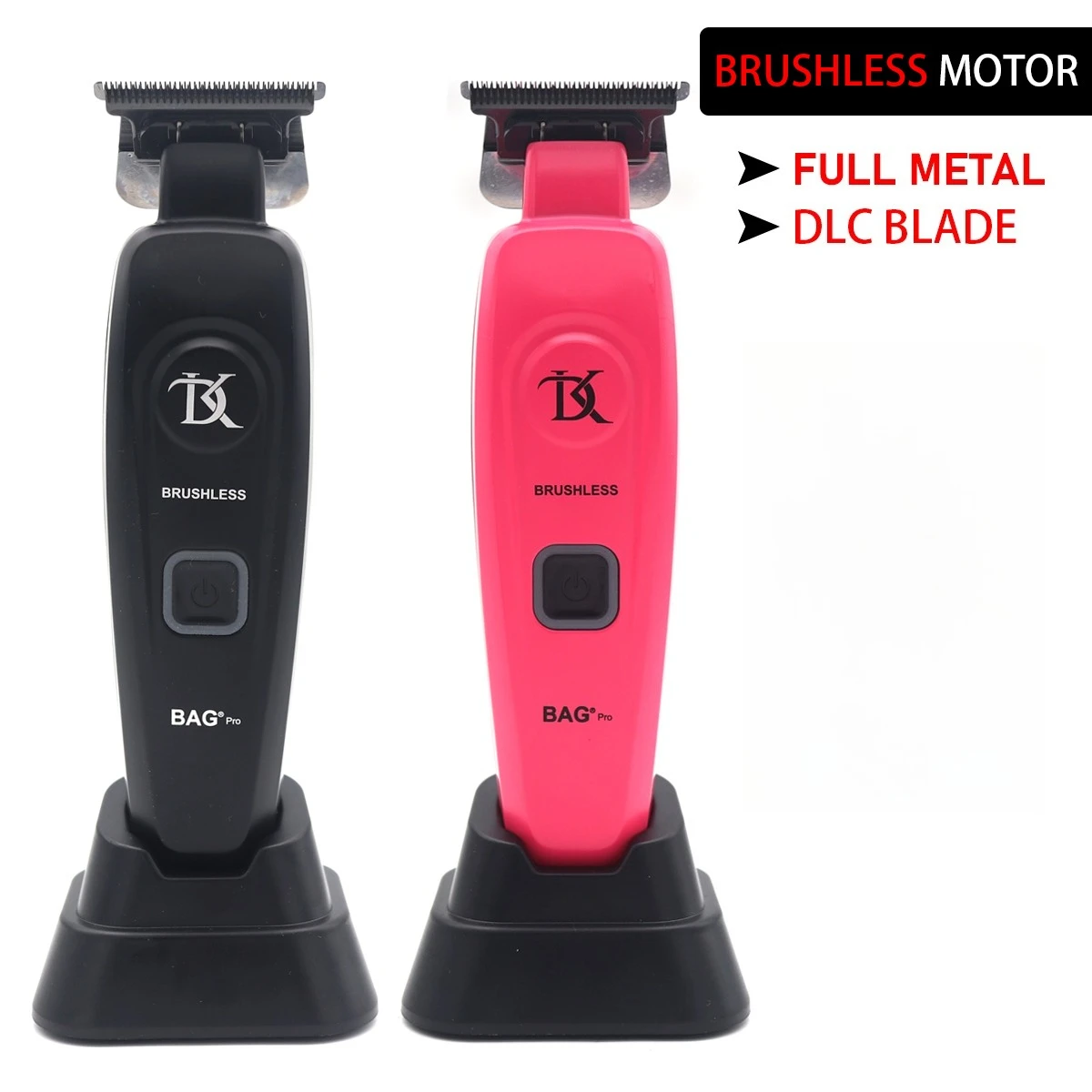 

DKBAG DK-078 Мужская машинка для стрижки волос с бесщеточным двигателем, лезвие с DLC-покрытием, цельнометаллический корпус с базовым зарядным устройством, финишная машина