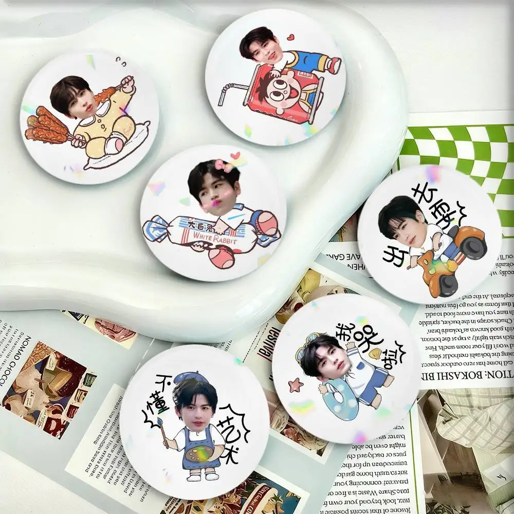 Insignias del Actor Zhang Linghe de 25, 32, 44, 58 y 75 mm, Redondas, para Fans, Regalos para Amigos, Broche, Souvenir