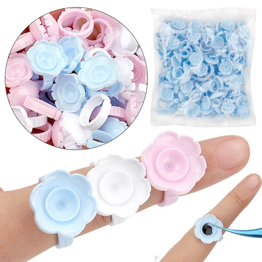 Herramienta para pestañas postizas, herramientas para extensiones de pestañas, accesorios de belleza, soporte de anillo, anillos de pegamento, suministros organizadores, trajes de injerto