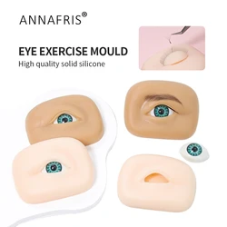 Eyelash Extension 3D Silicone Eyebrow Tattoo Realistic Practice ANNAFRIS Model Eye Makeup Training Skin Left And Right new