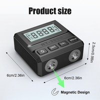 Mini Digital Protractor Magnet 90 Degree Inclinometer LCD Display Level Goniometer Angle Gauge for Home Decoration Woodworking