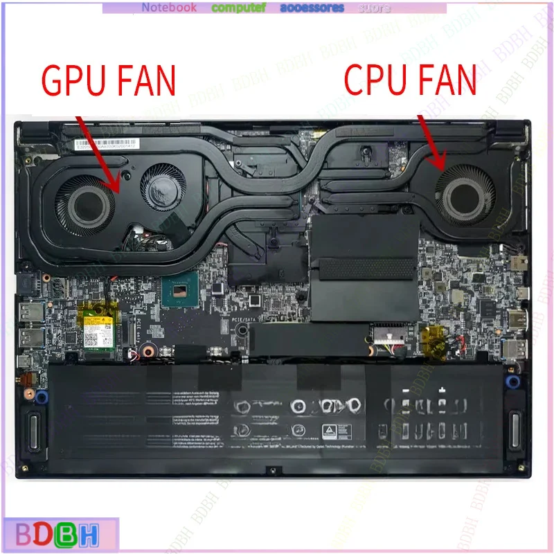 NEW Laptop Cpu Gpu Cooling Fans for MSI GS66 Stealth 10SD 10SGS 10SFS 10SF 10SE MS-16V1 MS-16V2 16V3 WS66 P66 Cooler Radiator 5