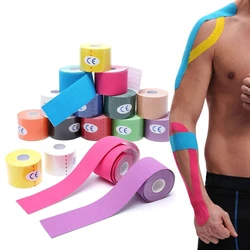 2022 neue Kinesiologie Tape Athletisch Wiederherstellung Elastischen Band Kneepad Muscle Pain Relief Knie Pads Unterstützung für Gym Fitness Verband