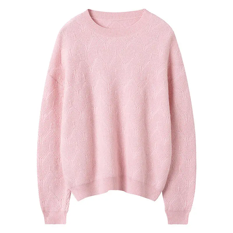 

autumn winter trendy loose casual 100% cashmere sweaters