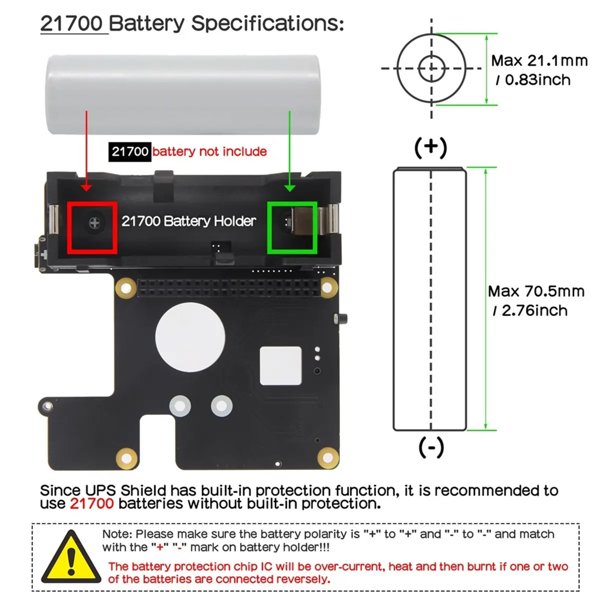 NEW FACTORY~X1208 UPS HAT with M.2 NVMe SSD HAT+ for 5 Maximum 5.1V 5A Output Supports 2230/2242/2280 SSD