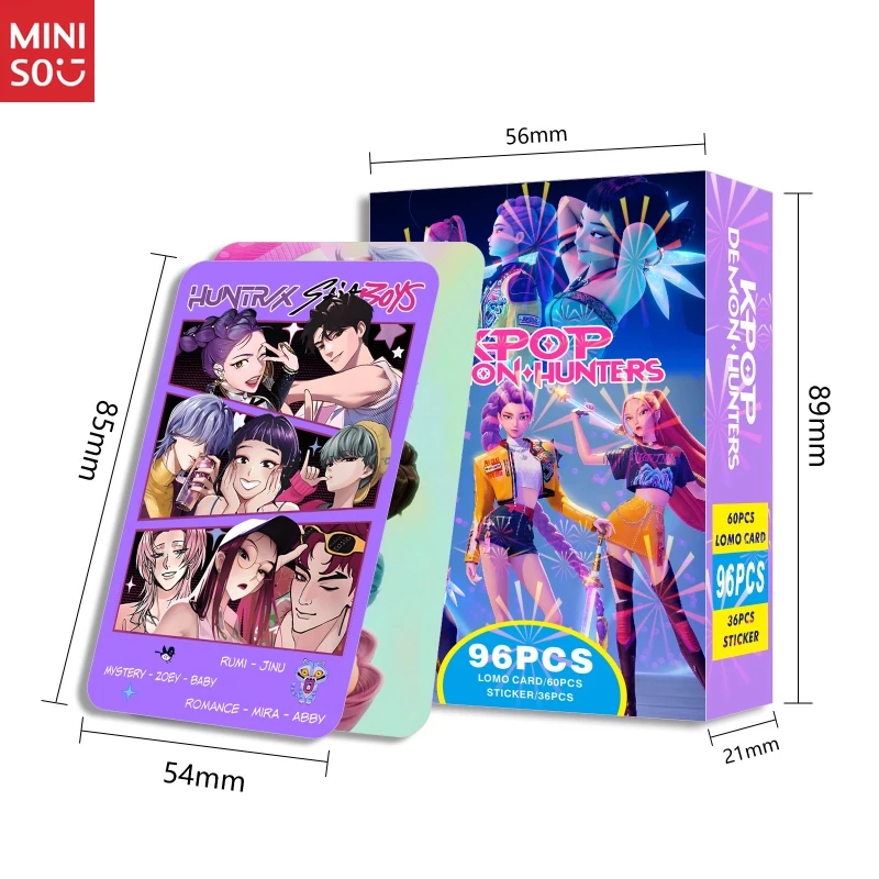 مجموعة بطاقات بريدية مكونة من 96 قطعة من ملصقات K-POP وأنيمي المختلطة | بطاقات LOMO والإشارات المرجعية ومقتنيات الصور #1