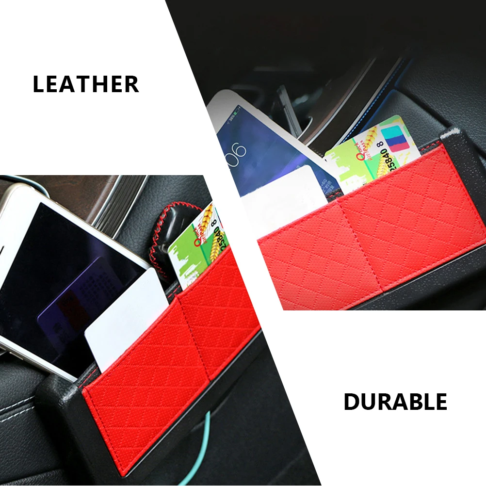 

1Pc MultiFunctional Microfiber Leather Car Storage Organizer Box With Charging Hole For Phone And Headphones Auto Accessories