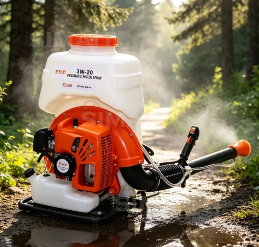 75.6cc 4-Stroke Backpack Mist Blower, 20L Agricultural Sprayer & Duster with 6MFS40-53 Gas Engine